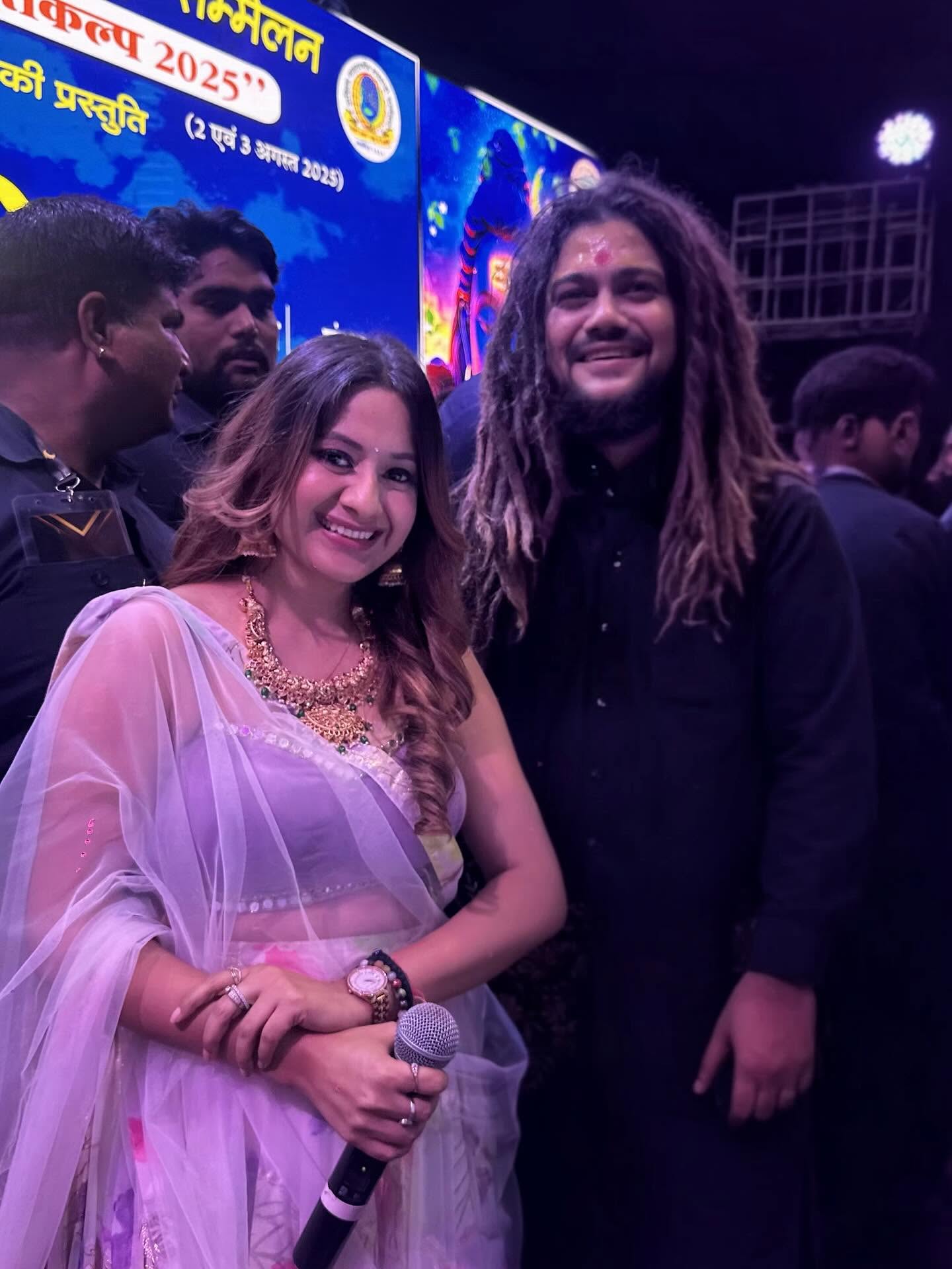 Nikita Rajput anchoring a national conference in 2025