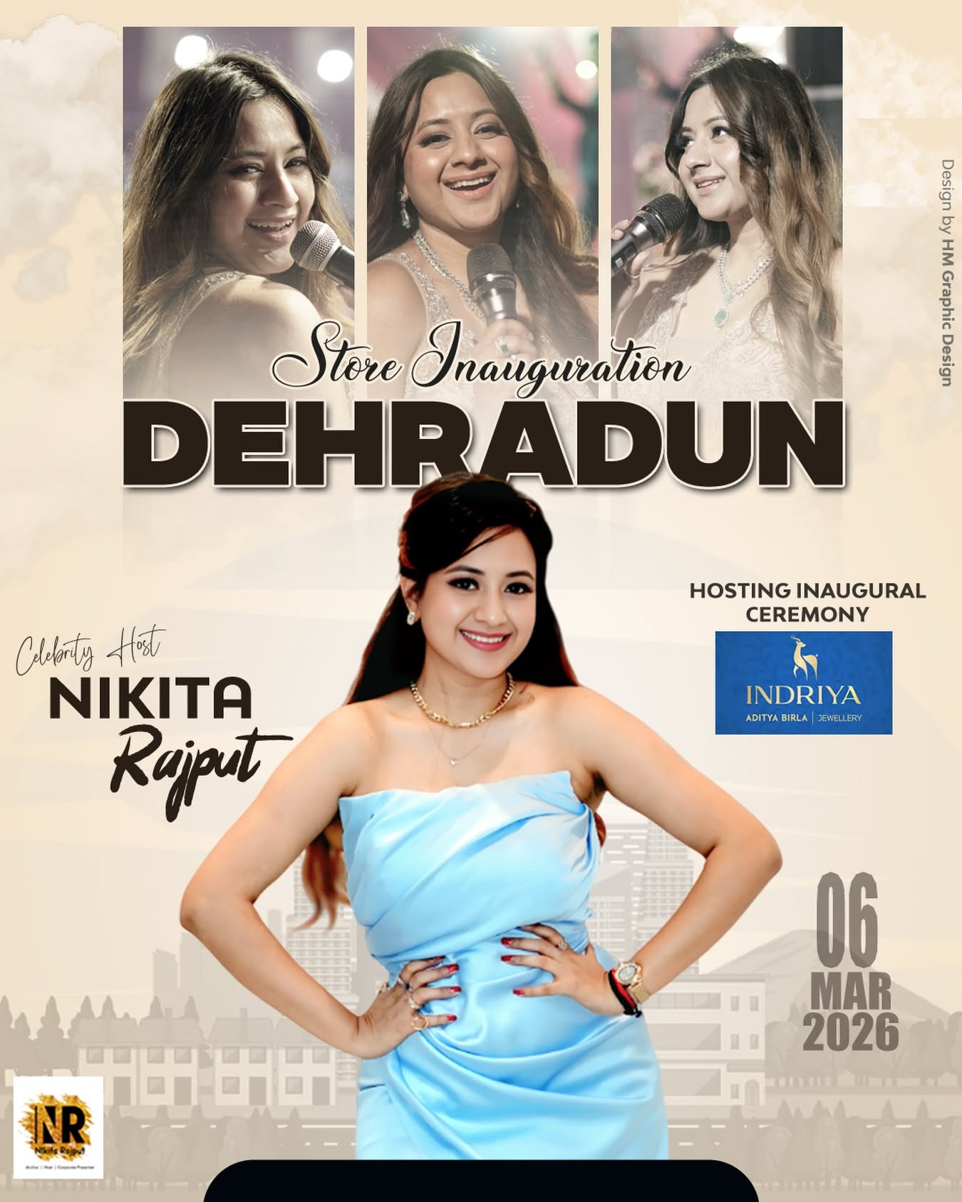 Nikita Rajput hosting Indriya Store Inauguration in Dehradun